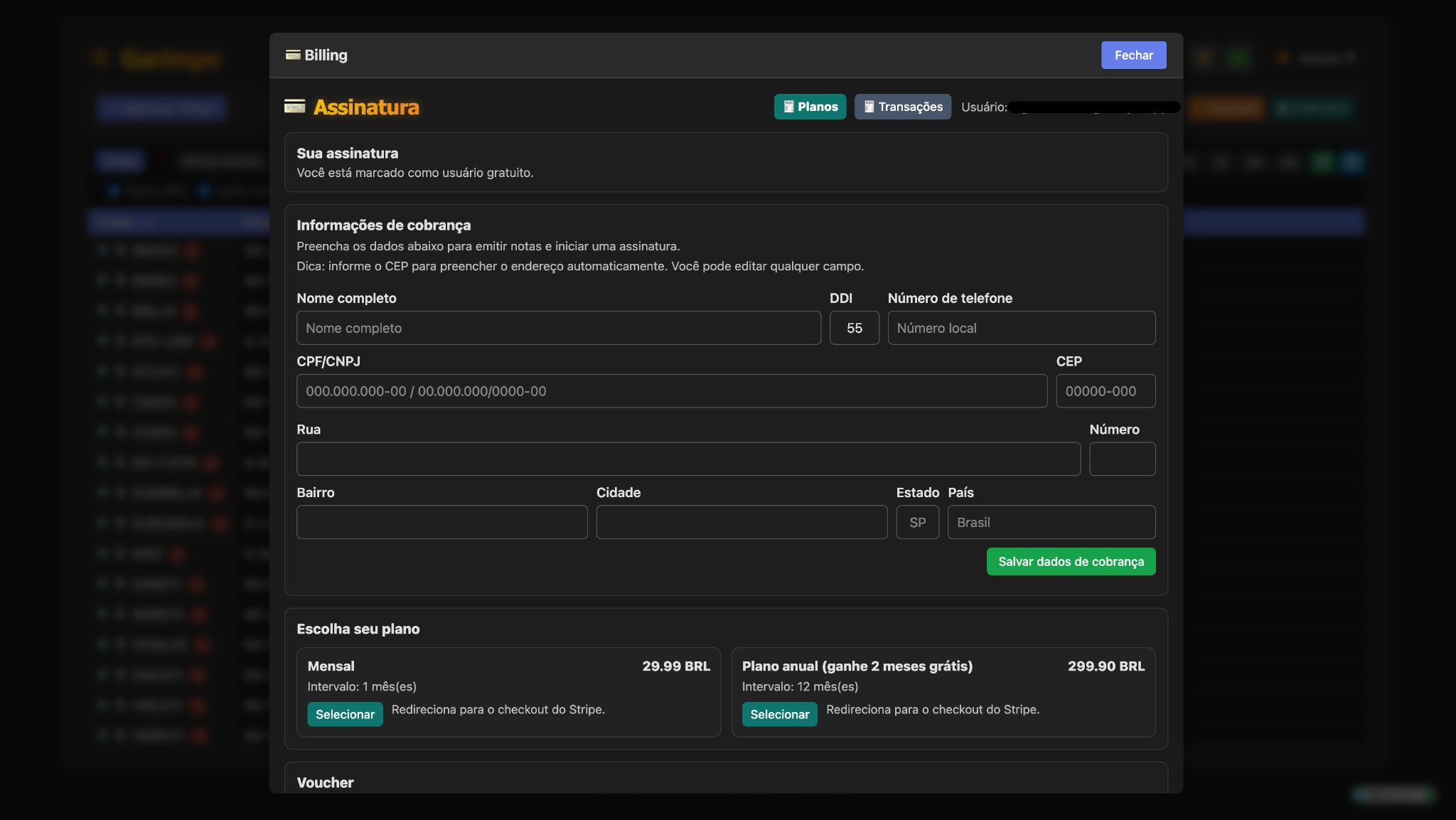 Billing and Subscription