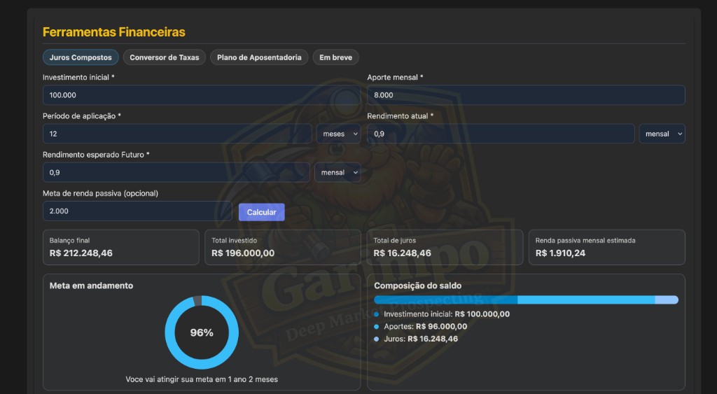 Tools (Compound Interest Overview)